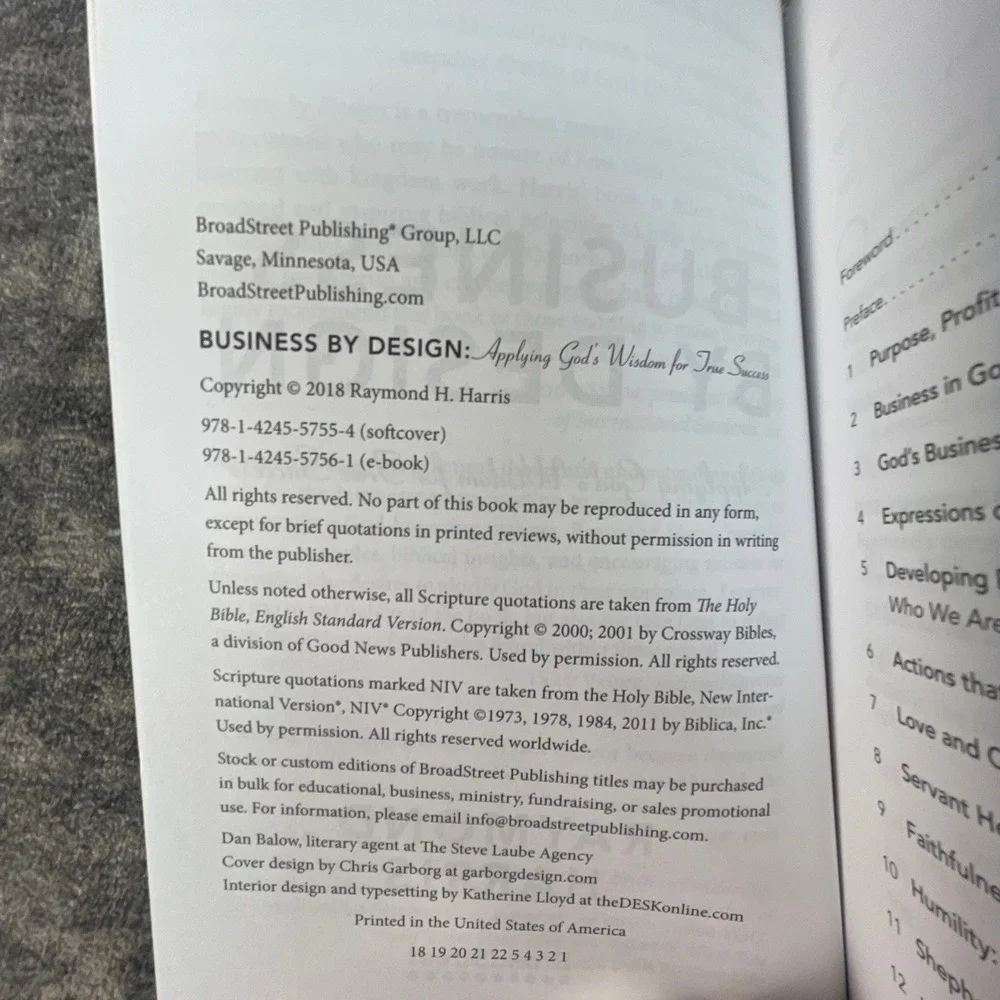 Business by Design Raymond Harris‎ Applying God's Wisdom for Success